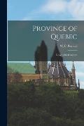 Province of Quebec; Geographical Aspects