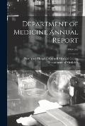 Department of Medicine Annual Report; 1935-1936