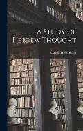 A Study of Hebrew Thought