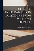 Letter to Honorable John A. McCone from William J. Hopkins