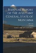 Biennial Report of the Adjutant General, State of Montana; 1958-1960