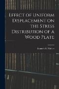 Effect of Uniform Displacement on the Stress Distribution of a Wood Plate