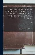 Statistical Methods in Research and Production, With Special Reference to the Chemical Industry. Authors: George E.P. Box [and Others]; 3rd