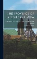The Province of British Columbia: Geographical Aspects