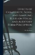 Effects of Complexity, Noise, and Sampling Rules on Visual and Auditory Form Perception