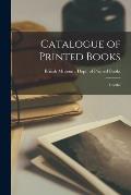 Catalogue of Printed Books: Goethe