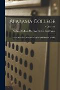 Alabama College: Special Bulletin on Institute on Higher Education of Women; 97, July 1931