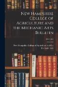 New Hampshire College of Agriculture and the Mechanic Arts Bulletin; 1919-1920