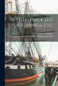 Revised Price List of Harness, Etc.