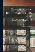 Genealogy of John Warburton and Descendants