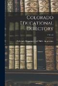 Colorado Educational Directory; 1919-20
