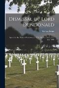Dismissal of Lord Dundonald [microform]: Speech in the House of Commons, by Hon. Sydney Fisher, 23rd July, 1904