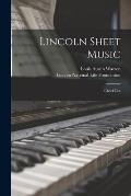 Lincoln Sheet Music; Check List