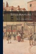 Title Manual /