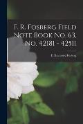 F. R. Fosberg Field Note Book No. 63, No. 42181 - 42511
