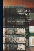 Register of Members; 1916 Register of members