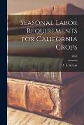 Seasonal Labor Requirements for California Crops; B623