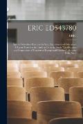 Eric Ed543780: Special Education Personnel in State Departments of Education: A Report Based on the Findings From the Study Qualific