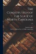The Constitution of the State of North Carolina; 1929