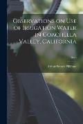 Observations on Use of Irrigation Water in Coachella Valley, California; B649