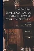 A Faunal Investigation of Prince Edward County, Ontario