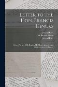 Letter to the Hon. Francis Hincks [microform]: Being a Review of His Reply to Mr. Howe's Speech on the Organization of the Empire