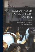 Critical Analysis Of Motor Cars Of 1914