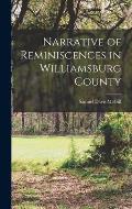 Narrative of Reminiscences in Williamsburg County