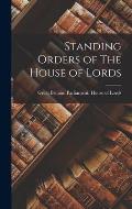 Standing Orders of The House of Lords