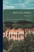 Miscellanea: Pamphlets On Italian Folklore, Folk Literature And Customs], Volume 2...