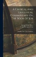 A Critical And Exegetical Commentary On The Book Of Job: Together With A New Translation; Volume 2