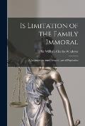 Is Limitation of the Family Immoral: A Judgment on Annie Besant's Law of Population