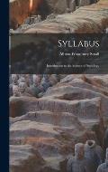 Syllabus; Introduction to the Science of Sociology