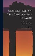 New Edition Of The Babylonian Talmud: Tract Pesachim (passover)