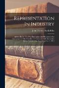 Representation In Industry: Address Before The War Emergency And Reconstruction Conference Of The Chamber Of Commerce Of The United States, Atlant