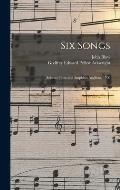 Six Songs: Selected From the Amphion Anglicus, 1700