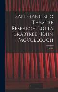 San Francisco Theatre Research: Lotta Crabtree; John McCullough: 1938 6