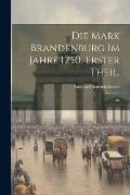 Die Mark Brandenburg im Jahre 1250. Erster Theil.: 01