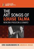 The Art Songs of Louise Talma: CMS Sourcebook in American Music