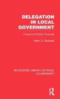 Delegation in Local Government: County to District Councils
