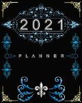 2021 Monthly Planner: Planner with Tabs Includes Notebook Pages, Contacts, Password & Birthday Log