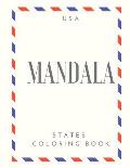 USA Mandala States Coloring Book