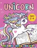 Unicorn Coloring Book For Kids Ages 2-4