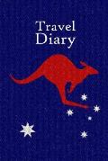 Travel Diary: Notebook to record the travel experiences in Australia I 124 pages checkered with table of contents