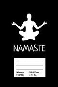 Namaste: Yoga Notizbuch Reisetagebuch f?r Meditation Training Yoga Lehrer Sch?ler M?dchen I Kundalini Chakra Tree Zen Mandala S