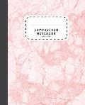 Composition Notebook: Pink Marble Wide Ruled Composition Notebook - Notebook For School
