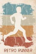 Retro Runner: Fancy vintage 365 days runners logbook to track your day-by-day training progresses