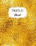 Sketch Book: Gold Sketchbook Scetchpad for Drawing or Doodling Notebook Pad for Creative Artists #7