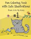 Fun Coloring Book with Cute Illustrations.