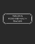 Personal Food and Health Tracker: Six-Week Food and Symptoms Diary (Black, 8x10)